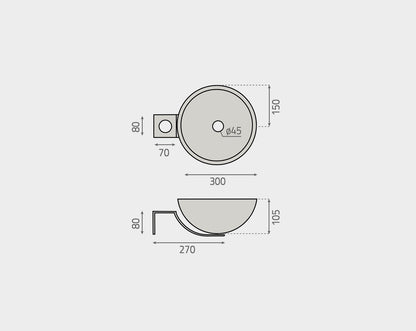 Support Kit + Washbasin
