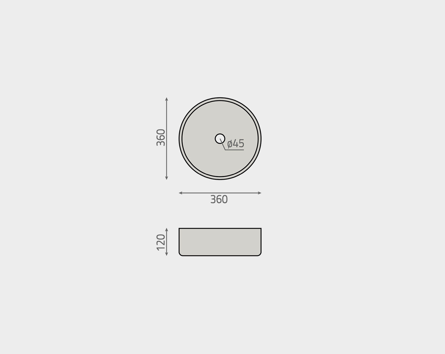 Dallas Circular Washbasin